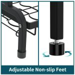 carbon steel 2 tier dish rack