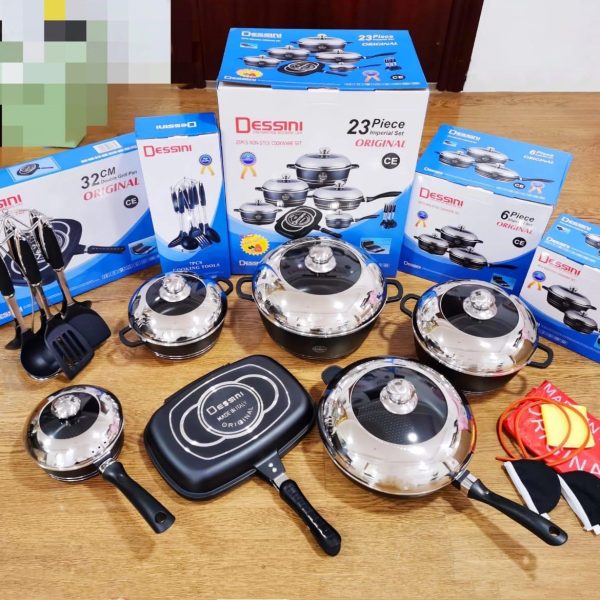 Dessini 23 pcs non stick cookware set