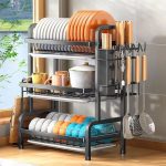 3 tier large capacity kitchen rack