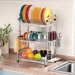 3 tier large capacity kitchen rack