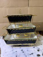 ceramic 3pcs chafing dish set