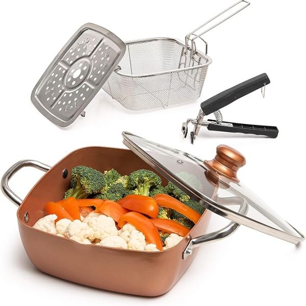multifunctional 9.5inch copper pan