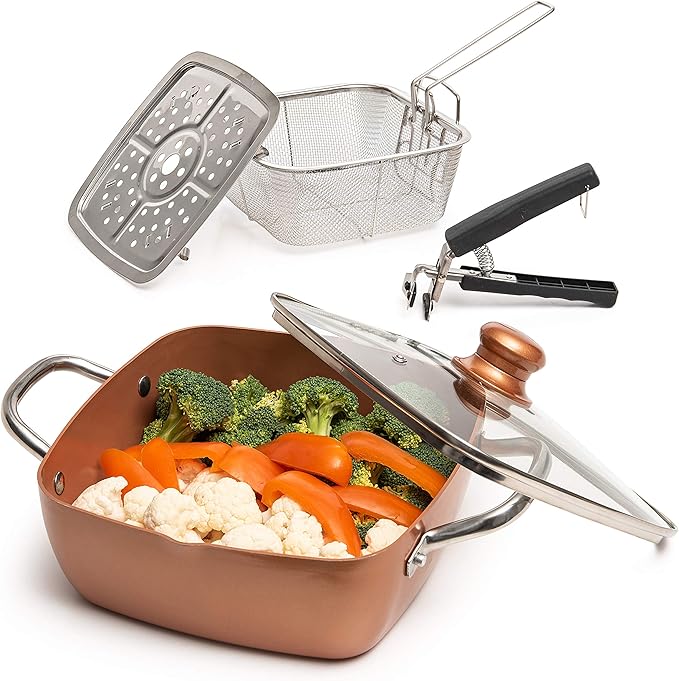 multifunctional 9.5inch copper pan